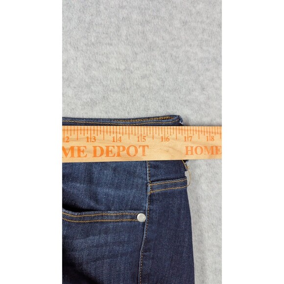 Judy Blue Women Jeans 11/30 Ankle Skinny Fit Distress Hem High Rise Stretch Dark - Picture 10 of 14
